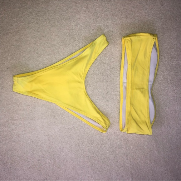 SHEIN YELLOW SWIM - Picture 2 of 3